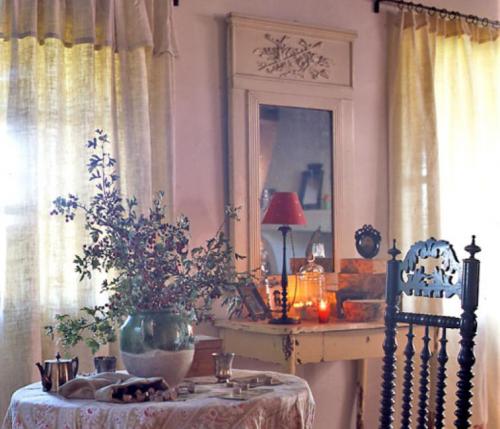 Rideaux style campagne : nos astuces pour choisir votre tissu Rideau pour cuisine campagne chic
