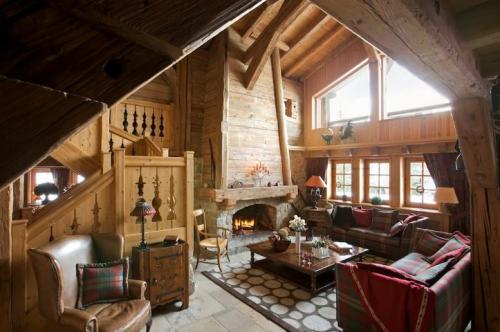 Rideaux montagne : concevoir une déco esprit chalet Chalet Rondin idées