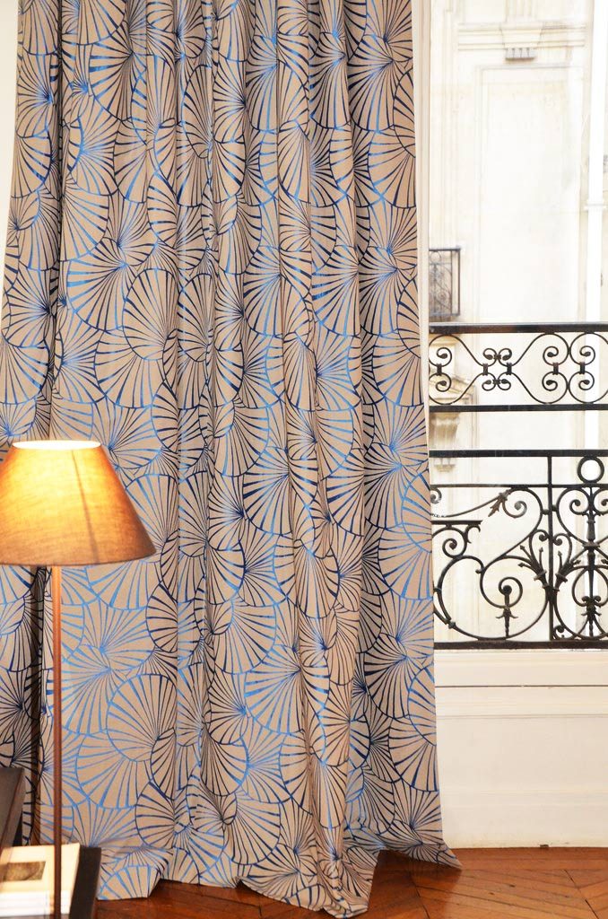 Rideau Occultant Lin 100x250cm Tissu Tentures Art Décor Maison Chambre #12