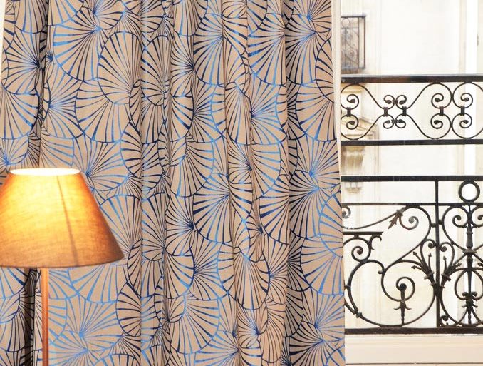 rideaux nympheas de inkfabrik