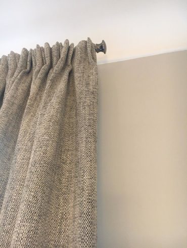 rideau sur tringle en tissu épais Toscane