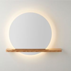 miroir lumineux avec étagère 'goodhome adriska ', castorama