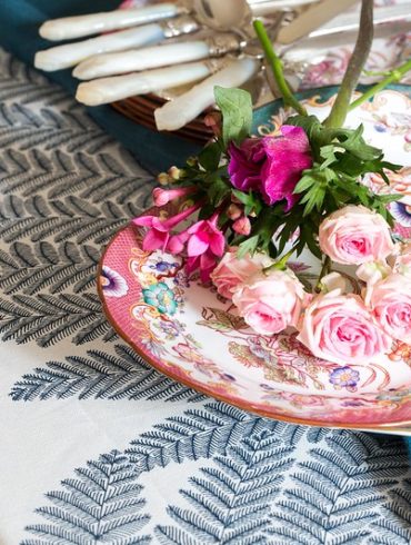 nappe de mariage tissu imprimé