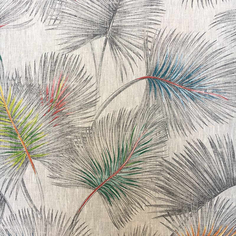 tissu palmiers lin