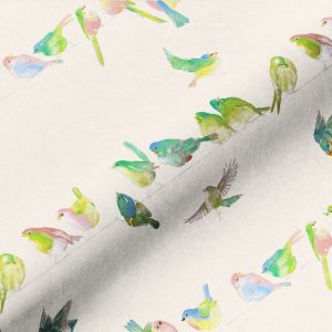 tissu imprimé oiseaux