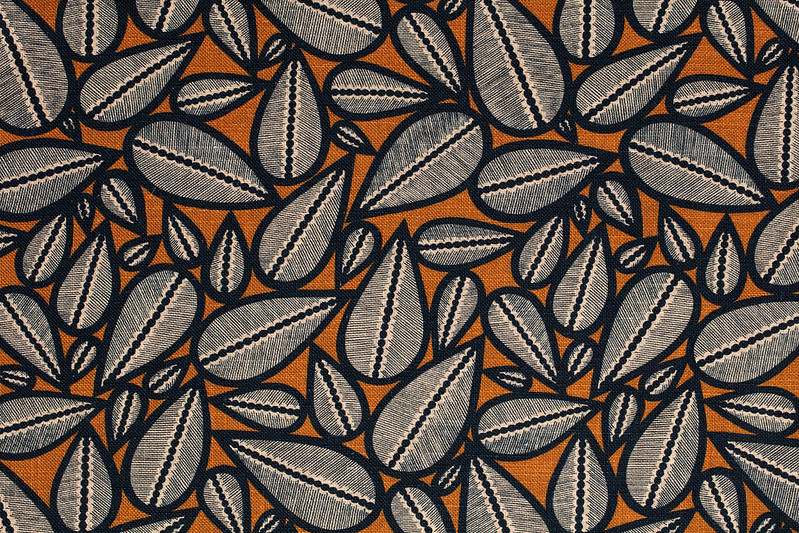 tissu lin motif fifties