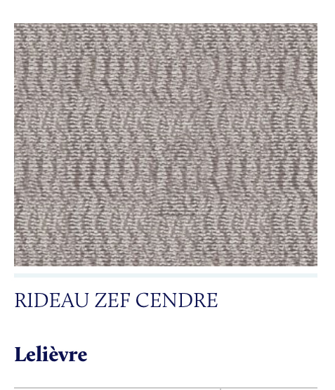 rideau voilage Lelièvre Zef