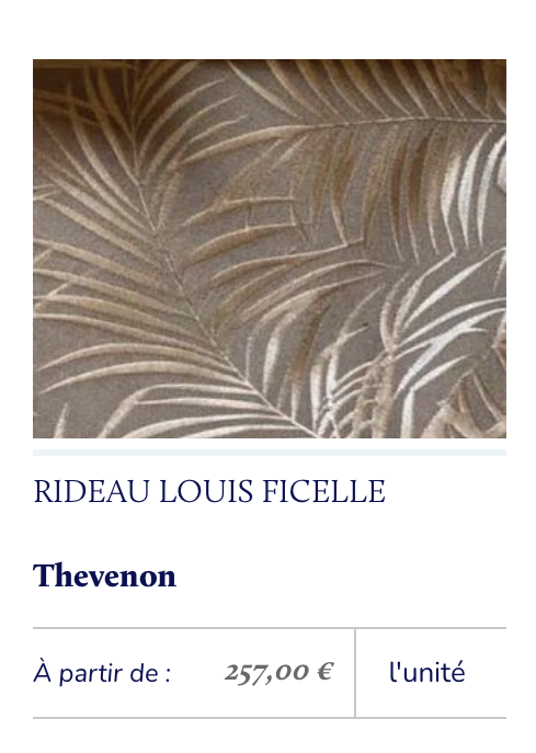 rideau motif tissé chic