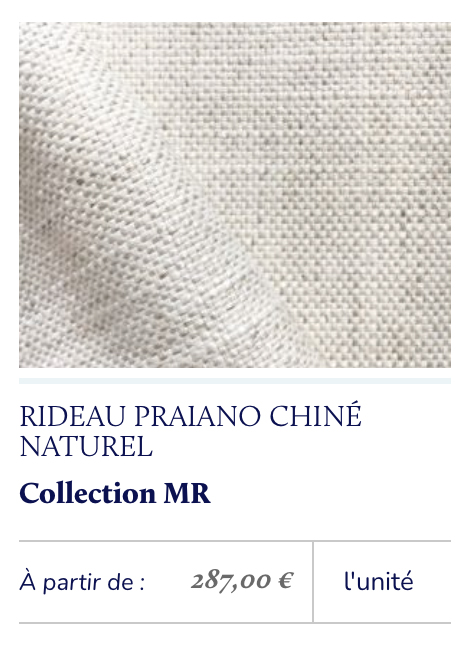 tissu naturel chiné