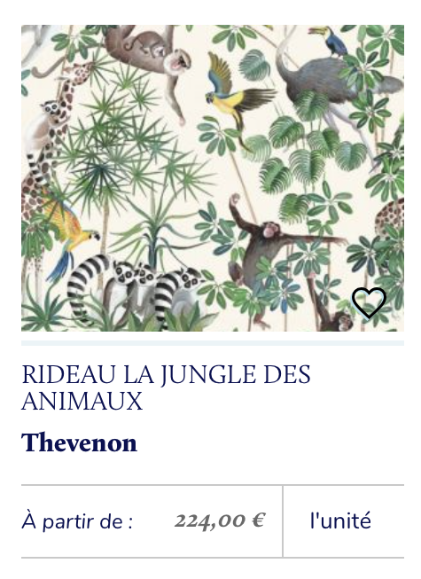 tissu enfant jungle déco