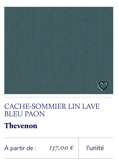 cache sommier lin lavé