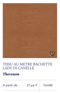 tissu terracotta coton