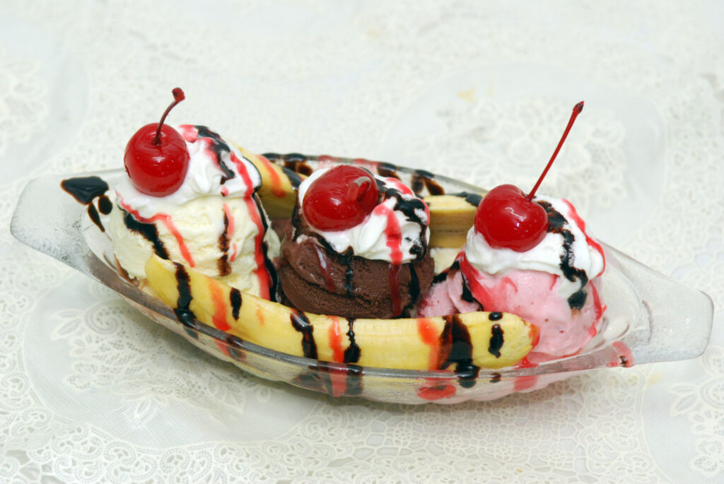 banana split glace