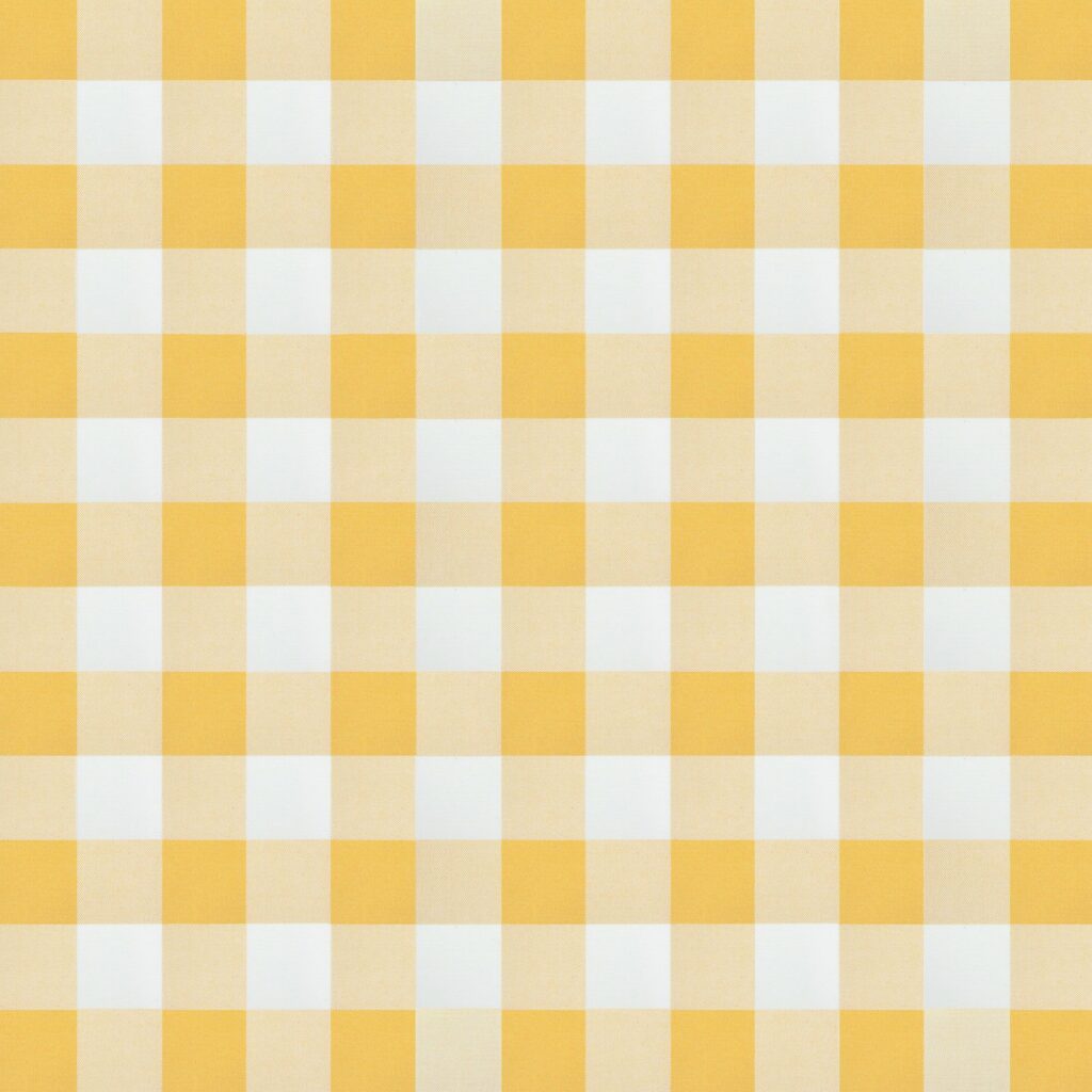 tissu carreaux vichy jaune