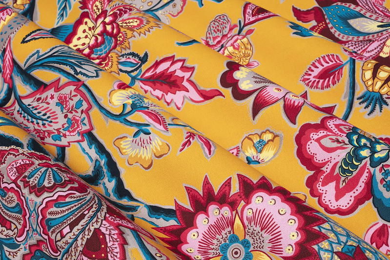 tissu perse orange