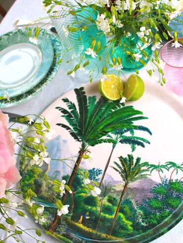 plateau exotique jungle coup de cœur déco