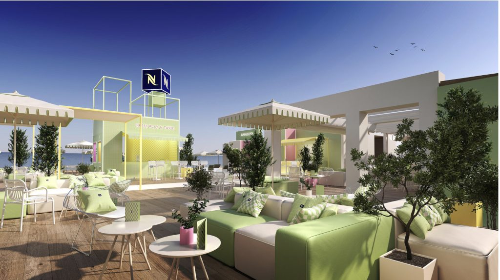 Tendance pastel avec du vert chez Nespresso