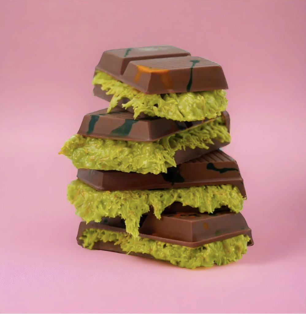 tendance verte chocolat pistaches