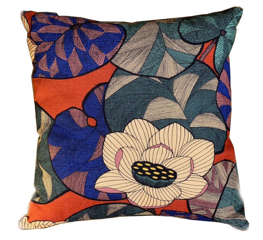 coussin nénuphars
