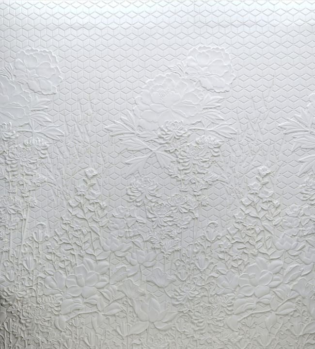 Panneau floral en 3D par Staff Decor