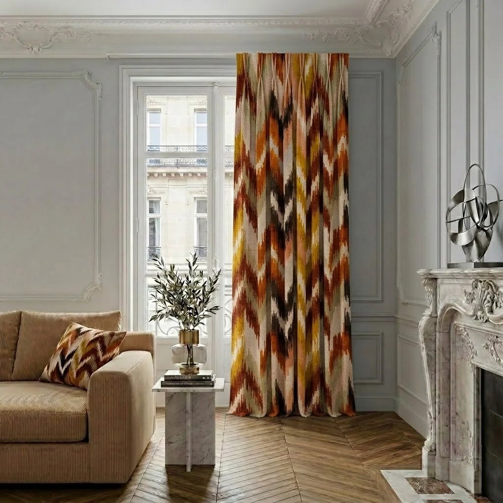 Rideau Ikat rose-terracotta