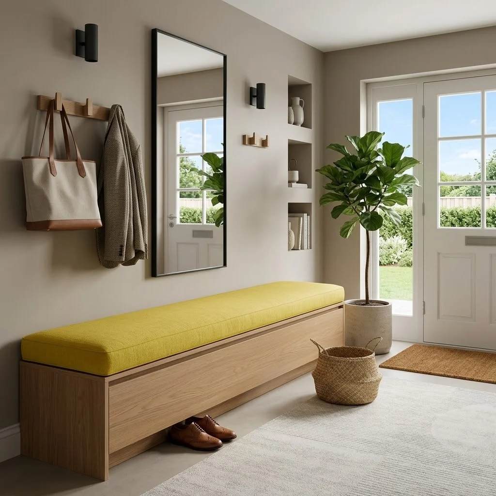 Coussin de banquette Hot Madisson jaune mimosa