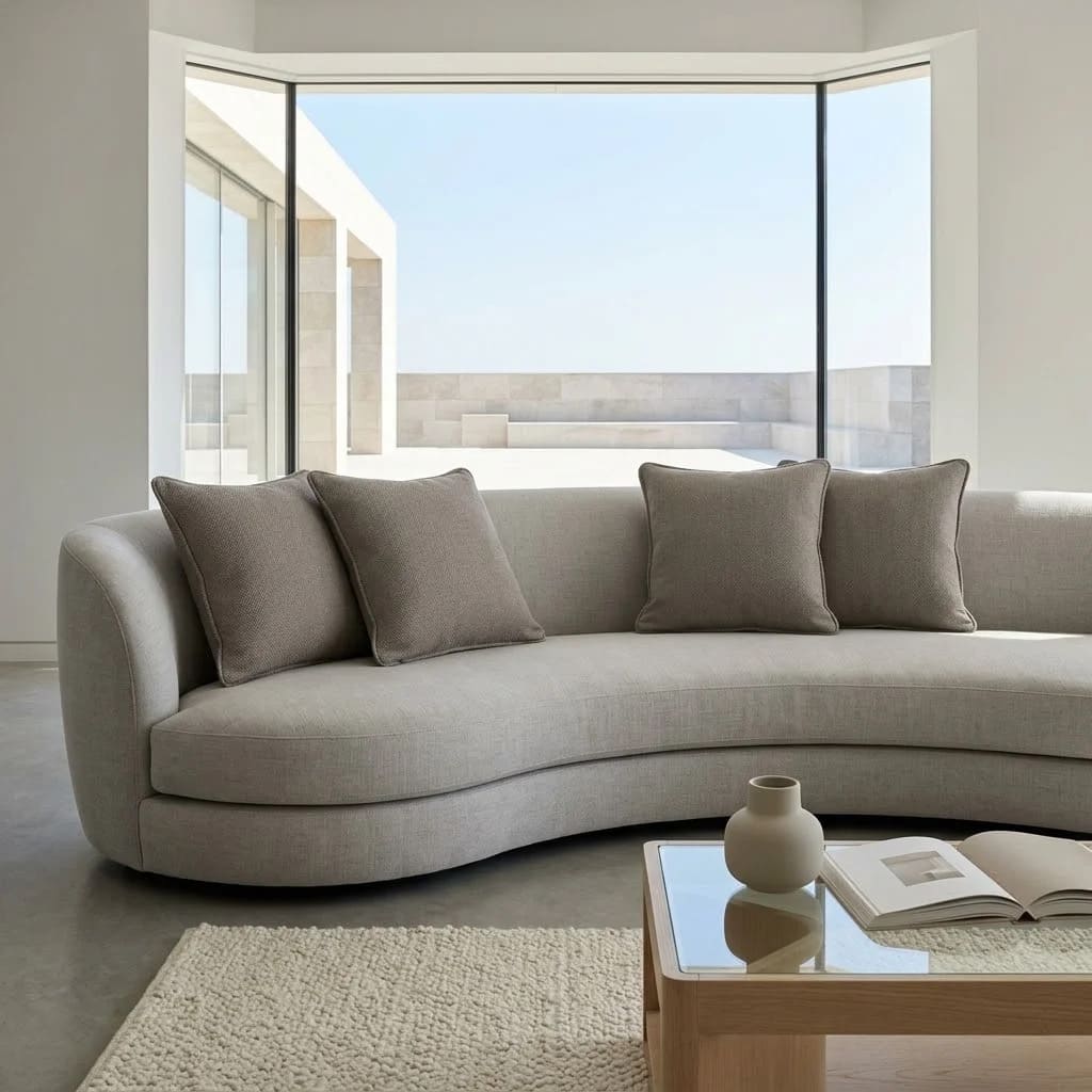Coussin Palma, coloris alpaga